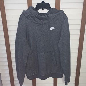 Women’s Charcoal/Gray Nike hoodie funnel kneck